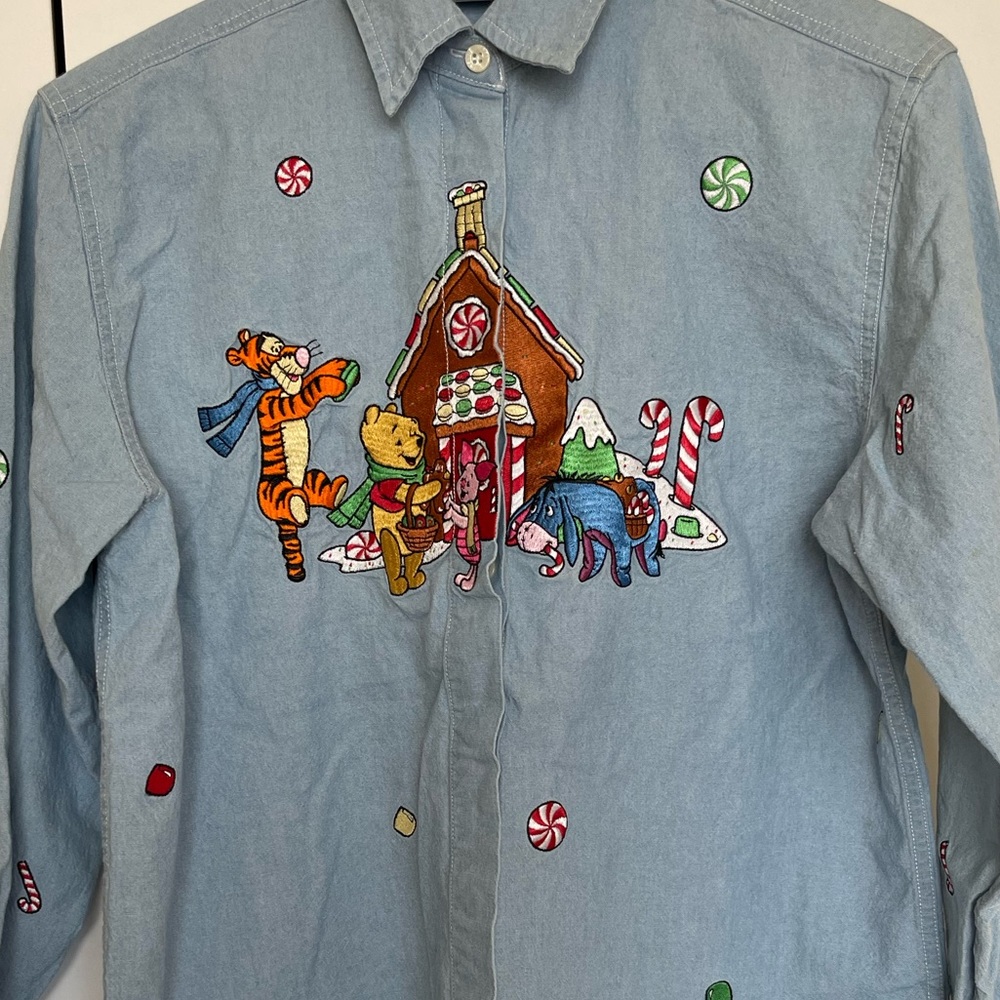 Vintage Disney Catalog Pooh and friends button down